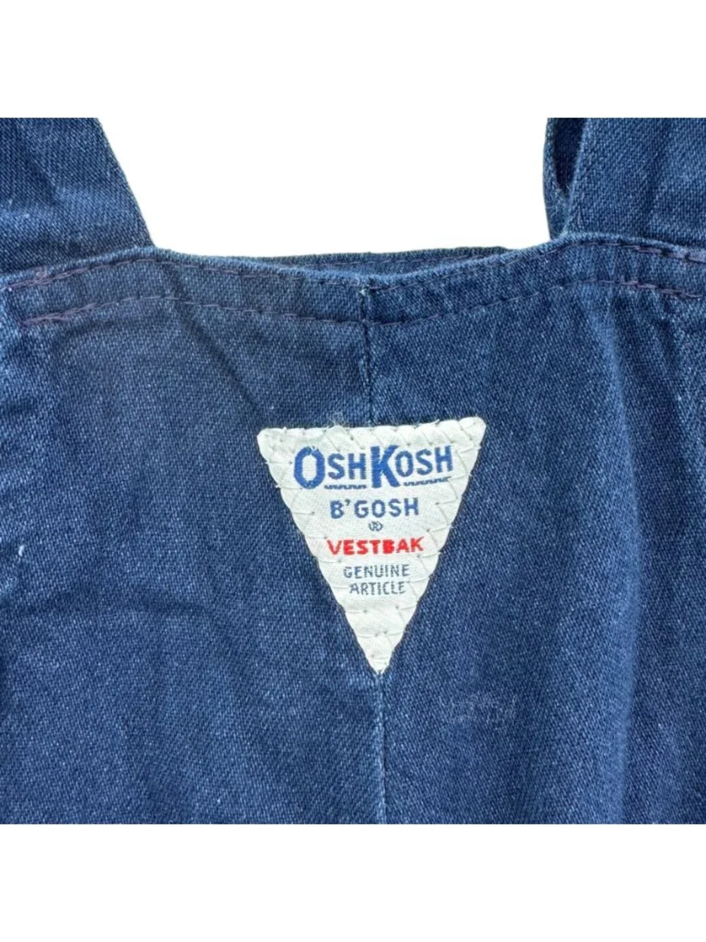 OshKosh b'gosh Vintage 1980's USA Union Made Vestbak Jumper Dress Size 6X